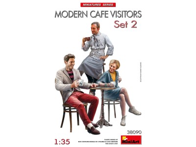 Modern Cafe Visitors Set #2