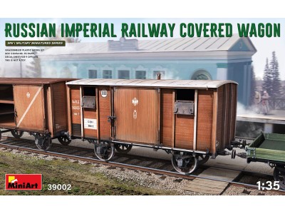 Russian Imperial Railway Covered Wagon