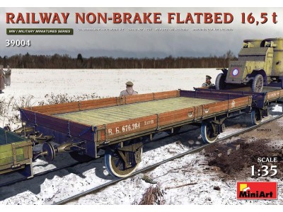 Railway Non-brake Flatbed 16,5 t