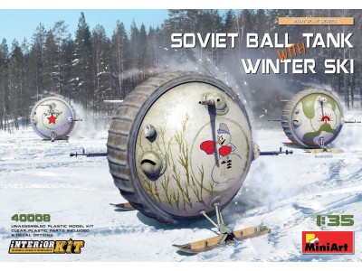 Soviet Ball Tank with Winter Ski. Interior Kit