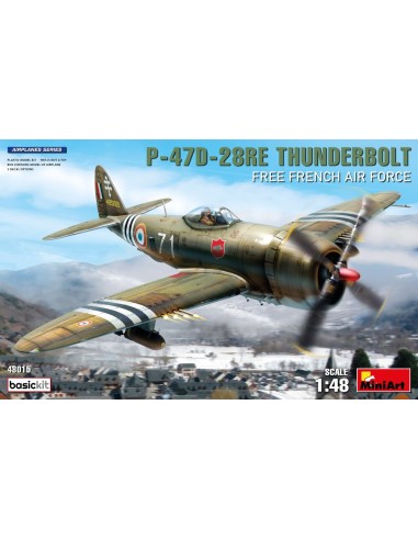 P-47D-28RE Thunderbolt. Free French Air Force....
