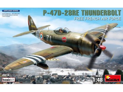 P-47D-28RE Thunderbolt. Free French Air Force. Basic Kit