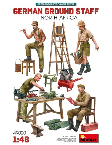 German Ground Staff w/Accessories. North Africa