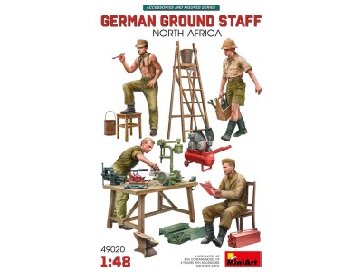German Ground Staff w/Accessories. North Africa