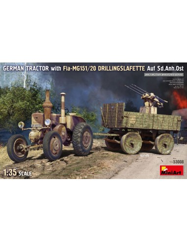 German Tractor with Fla-MG151/20...