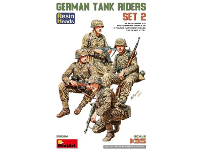 German Tank Riders Set 2. Resin Heads