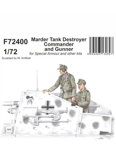 Marder Tank Destroyer Commander and Gunner 1/72