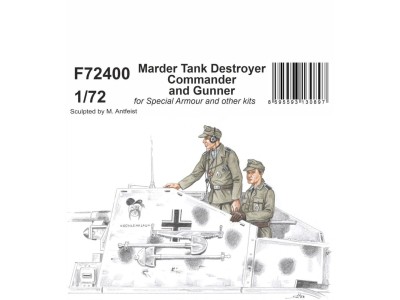 Marder Tank Destroyer Commander and Gunner 1/72