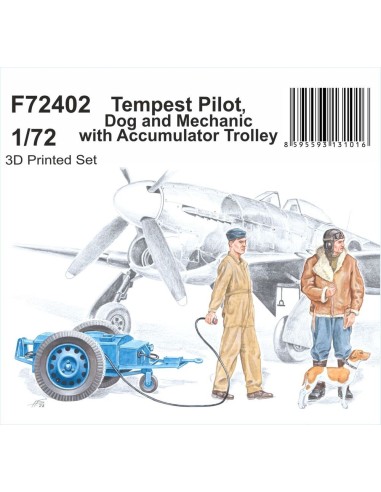 Tempest Pilot, Dog and Mechanic with...