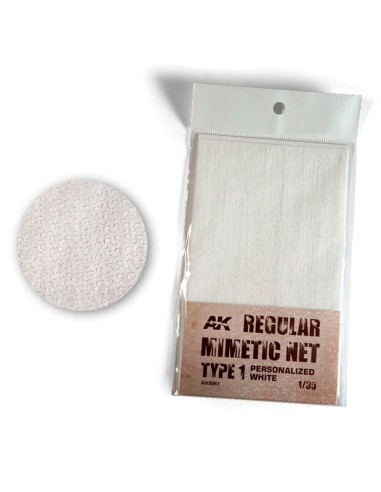 REGULAR CAMOUFLAGE NET Type 1 PERSONALIZED WHITE