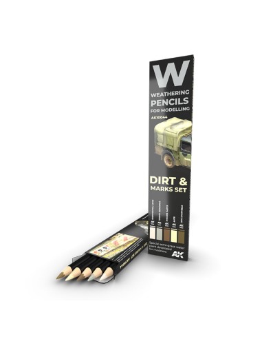 WATERCOLOR PENCIL SET SPLASHES, DIRT AND STAINS...