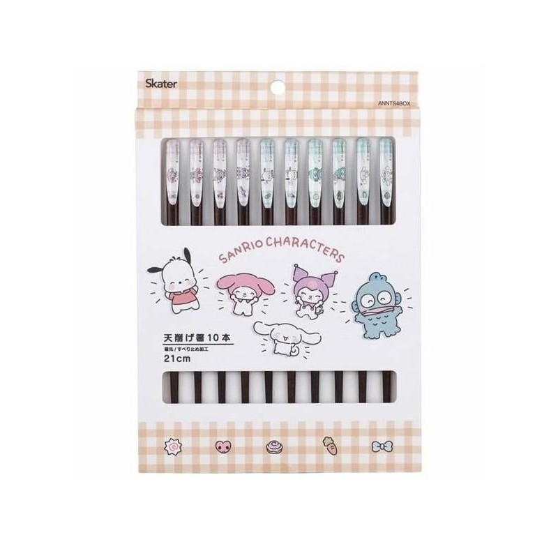 SANRIO - Set de 10 baguettes à collectionner 21cm