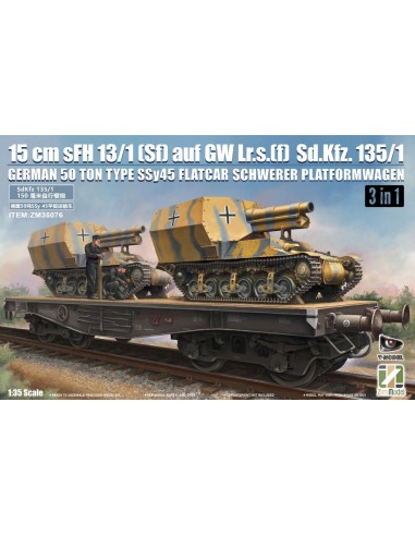 15 cm sFH 13/1 (Sf)auf Gw Lrs.(f )Sd.Kfz.135/1...
