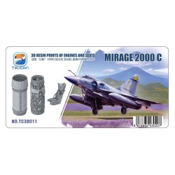 Mirage 2000 C 3D RESIN PRINTS OF ENGINES AND SEATS