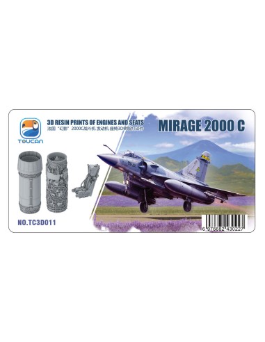Mirage 2000 C 3D RESIN PRINTS OF ENGINES AND SEATS