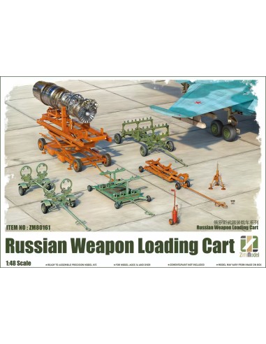 Russian Weapon loading cart [with 2 figures]