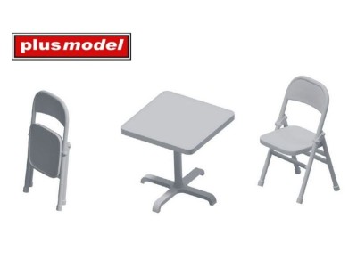 Folding chairs and table
