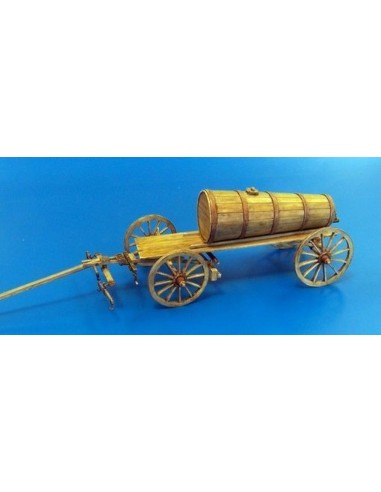 Hay wagon with wooden tank