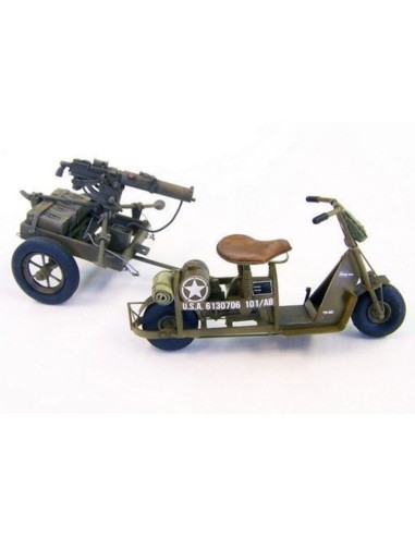 U.S. airborne scooter with machine gun