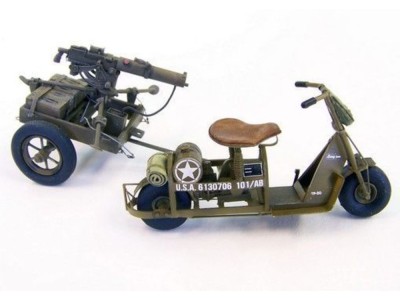 U.S. airborne scooter with machine gun