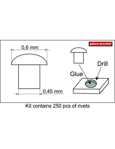 Rivets 0,6 mm