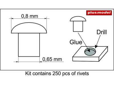 Rivets 0,8 mm