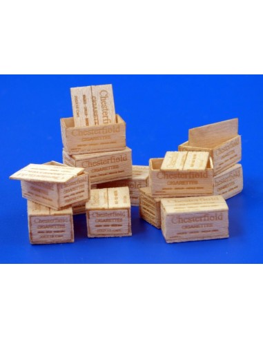 U.S.Wooden crates f.cigaretes WWII-typII