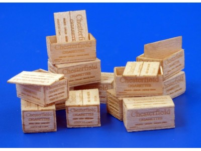 U.S.Wooden crates f.cigaretes WWII-typII