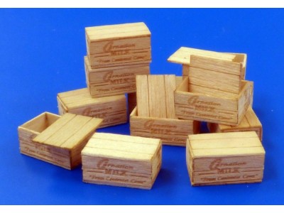 U.S.Wooden crates for condensed milk