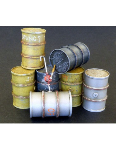 German fuel barrels