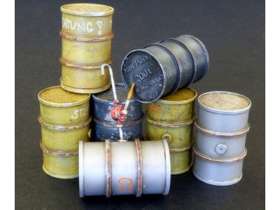 German fuel barrels