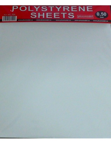 Polystyrene sheets 0,50mm