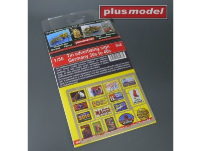 Tin advertising sign Germany