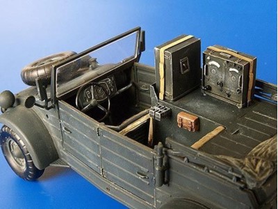 Kübelwagen Radio Car Kfz. 2 Umbau Set für Tamiya Bausatz