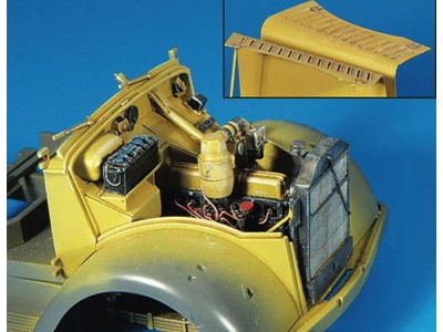 Opel Blitz Motor für Tamiya Bausatz