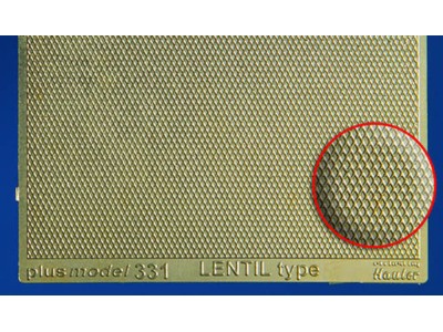 Lentil Type Engraved Plate