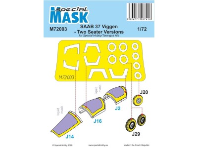 SAAB 37 Viggen Two Seater Mask