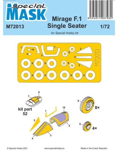 Mirage F.1 Single Seater Mask