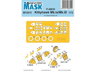P-40E/K/Kittyhawk Mk.Ia/Mk.III Mask