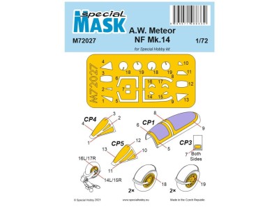 A.W. Meteor NF Mk.14 Mask