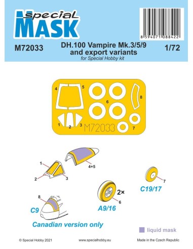 DH.100 Vampire Mk.3/5/9 and export variants MASK