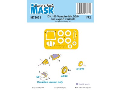 DH.100 Vampire Mk.3/5/9 and export variants MASK