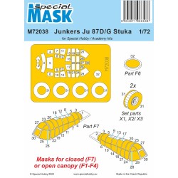 Junkers Ju 87D/G Stuka Mask / for Special Hobby and...