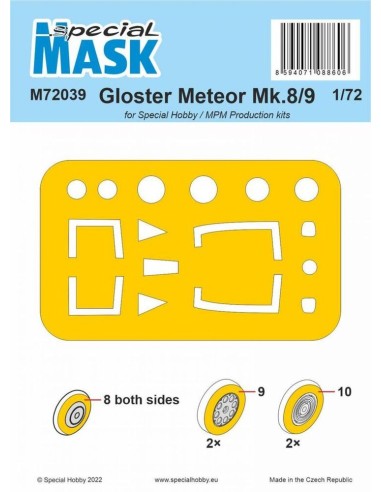 Gloster Meteor Mk.8/9 MASK 1/72