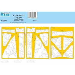 AJ/JA/SF-37 Viggen (Single Seater) Splinter Camo MASK