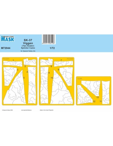 SK-37 Viggen (Two Seater) Splinter Camo MASK