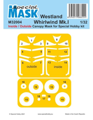 Westland Whirlwind Mk.I Inside/Outside MASK