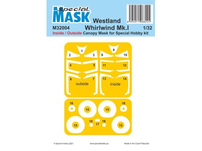 Westland Whirlwind Mk.I Inside/Outside MASK