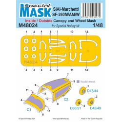SIAI-Marchetti SF-260M/AM/W INSIDE/OUTSIDE MASK