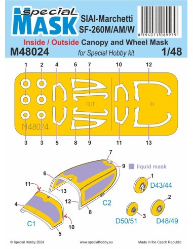 SIAI-Marchetti SF-260M/AM/W INSIDE/OUTSIDE MASK